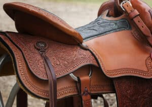 Cowboy Rodeo Equipment: Flank Strap, Tape, Saddle, Rope and Bell