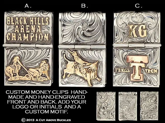 #50031 Custom Money Clips, including back engraving