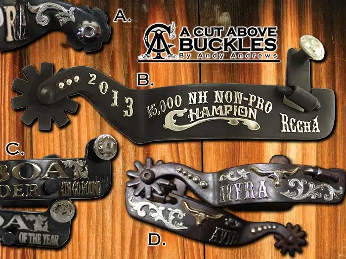 #50075 Call and Ask about our Wide Range of Custom Spurs, Imported and Dutton