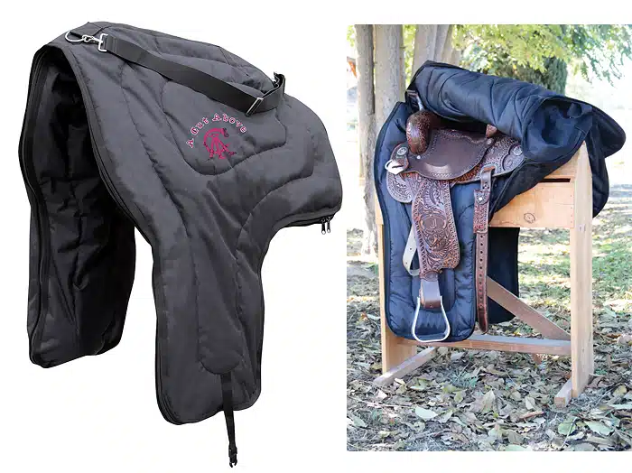 #80010 Quilted Western Saddle Case, add your logo. (Plus extra for monogram logo) (HA-915)