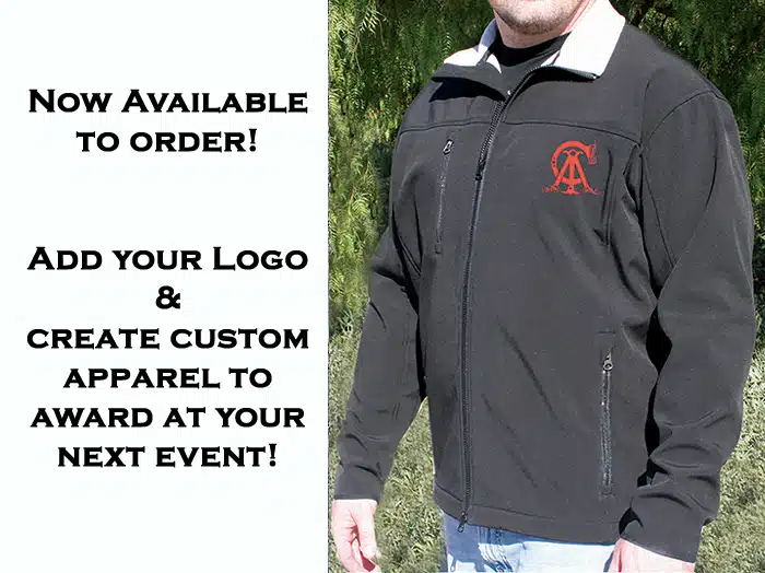 #80021 Black Men’s Award Jacket, add your logo to the front & back and award at your next event. Extra warm and water resistant. (Plus $15-35 for monogram Logo) (PCJACKET)