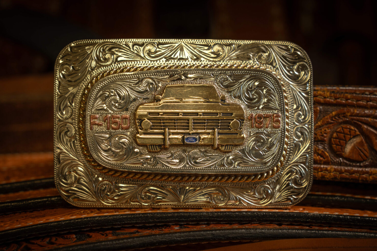 Buckle-Down Portachiavi Ufficiale Ford Mustang - Logo Metallizzato, Cinturino In Pelle, Accessorio Auto - 6